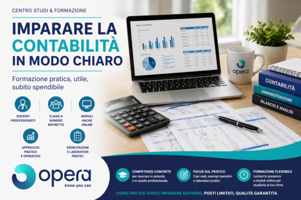 Corso di contabilità di base per impiegati amministrativi – OPERA Centro Studi