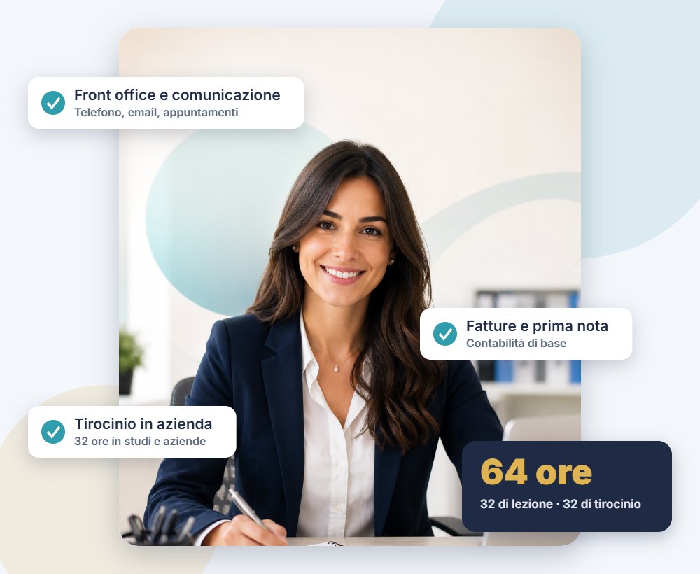 Corso segretaria amministrativa a Lecce: front office, fatture e tirocinio in azienda con OPERA